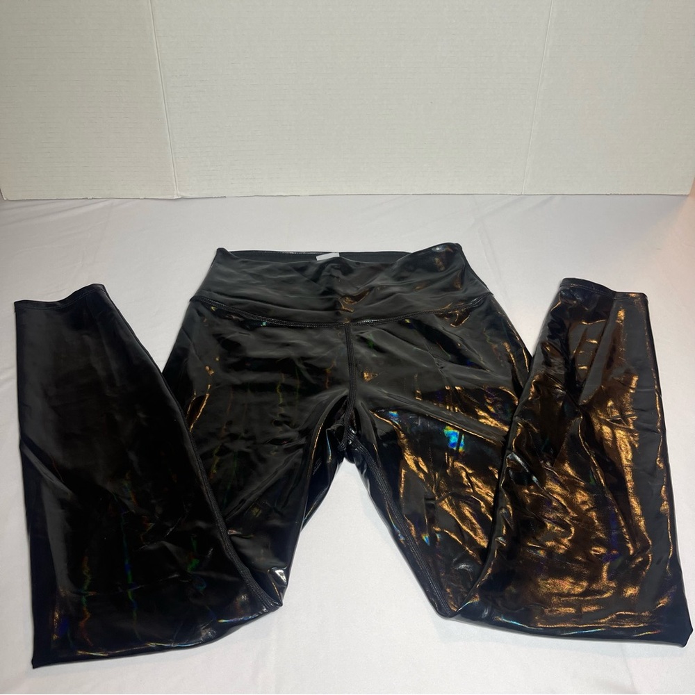 Good American Black Hologram Leggings 7/8 Size 2 ( Medium)